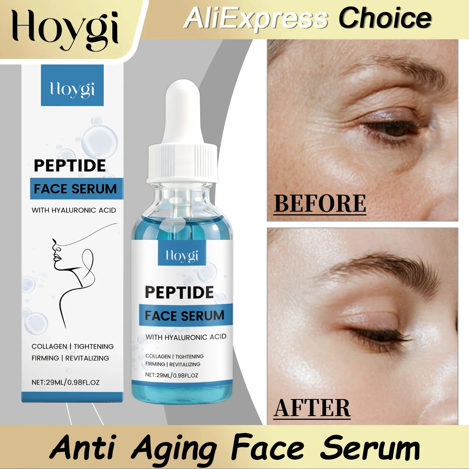 Сыворотка для лица HOYGI с гидролизованным коллагеном против старения, уменьшающая морщины, с пептидом меди, глубоко увлажняющая и укрепляющая кожу
Сыворотка для лица HOYGI с гидролизованным коллагеном против старения, уменьшающая морщины, с пептидом меди, глубоко увлажняющая и укрепляющая кожу