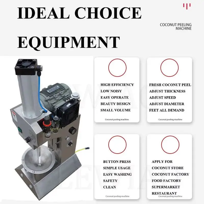 Electric Coconut Opening Machine Coconut Shell Opener Cutter Machine Coconut Shell Breaker Tool