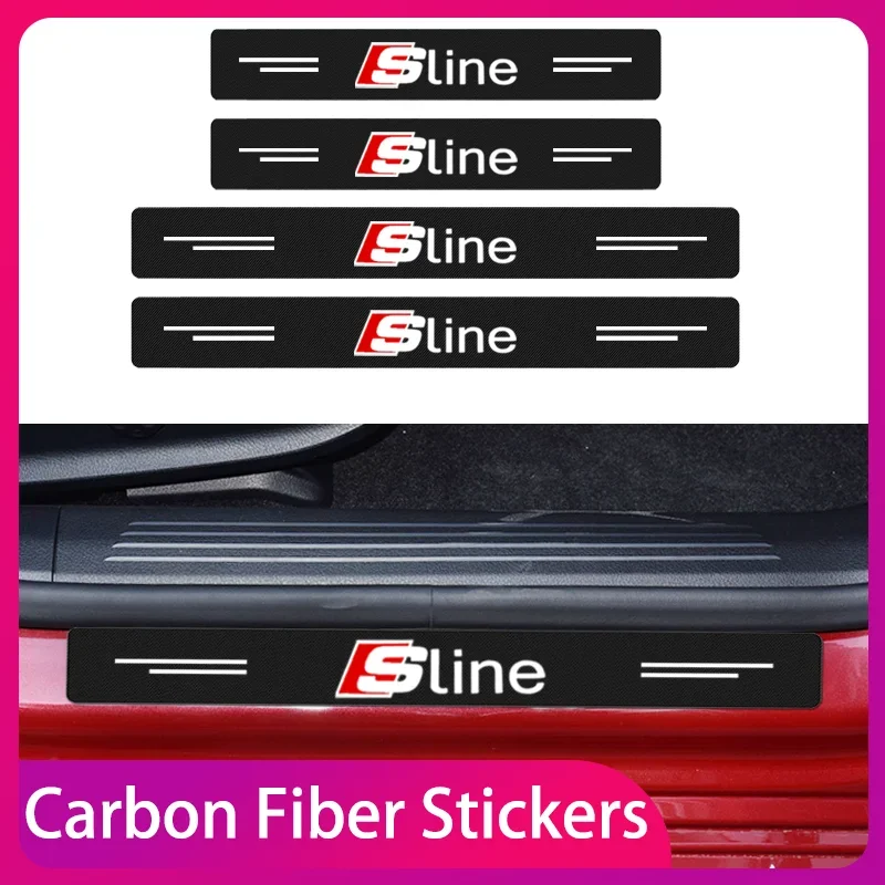 4pcs Carbon Fiber Car Door Sill Sticker Auto Door Threshold Scratch Waterproof For Audi sline TT Q2 Q3 Q5 Q7 Q8 A6 A7 R8 B5 B6
4pcs Carbon Fiber Car Door Sill Sticker Auto Door Threshold Scratch Waterproof For Audi sline TT Q2 Q3 Q5 Q7 Q8 A6 A7 R8 B5 B6