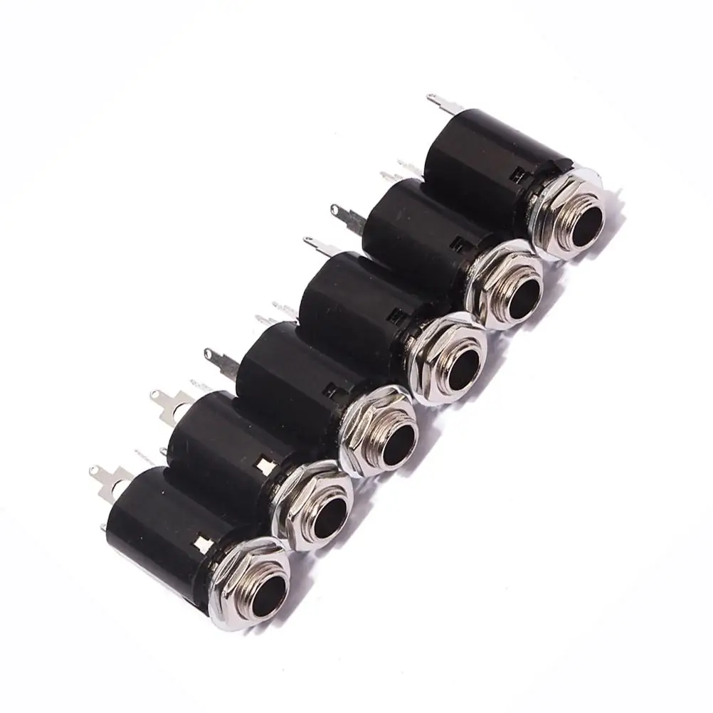 6PCS Cylinder Output Jacks Guitar Mono Endpin Bass Input Stereo Socket 1 4 Inch Easy Install No Screws Guitar Jack Kit
6PCS Cylinder Output Jacks Guitar Mono Endpin Bass Input Stereo Socket 1 4 Inch Easy Install No Screws Guitar Jack Kit