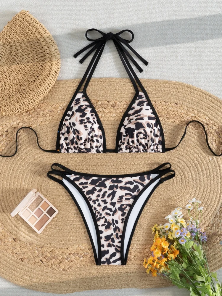 Sexy Halves Drawstring Leopard Bikini 2025 Mujer High Waist Women's Swimsuit Beach Bathing Suit 2 Piece Set Swimwear Bikini New
Sexy Halves Drawstring Leopard Bikini 2025 Mujer High Waist Women's Swimsuit Beach Bathing Suit 2 Piece Set Swimwear Bikini New