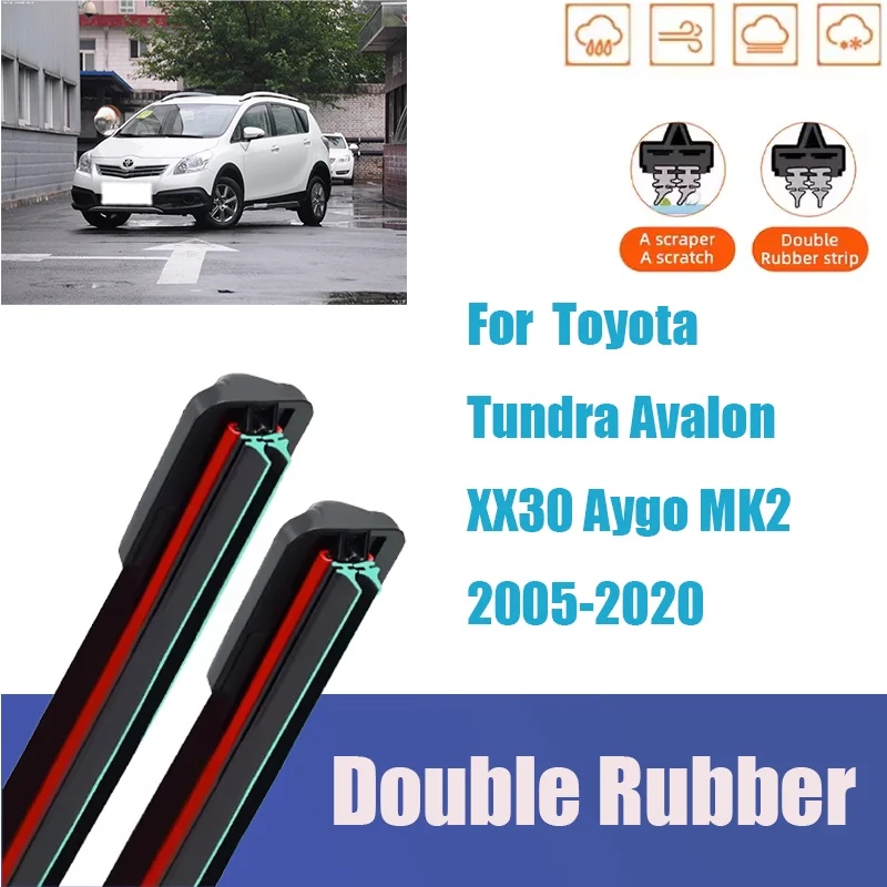 For Toyota Tundra Avalon XX30 Aygo MK2 Front Windshield Wiper General Motors Multifunctional Double Rubber Strip Wiper Wholesale
For Toyota Tundra Avalon XX30 Aygo MK2 Front Windshield Wiper General Motors Multifunctional Double Rubber Strip Wiper Wholesale