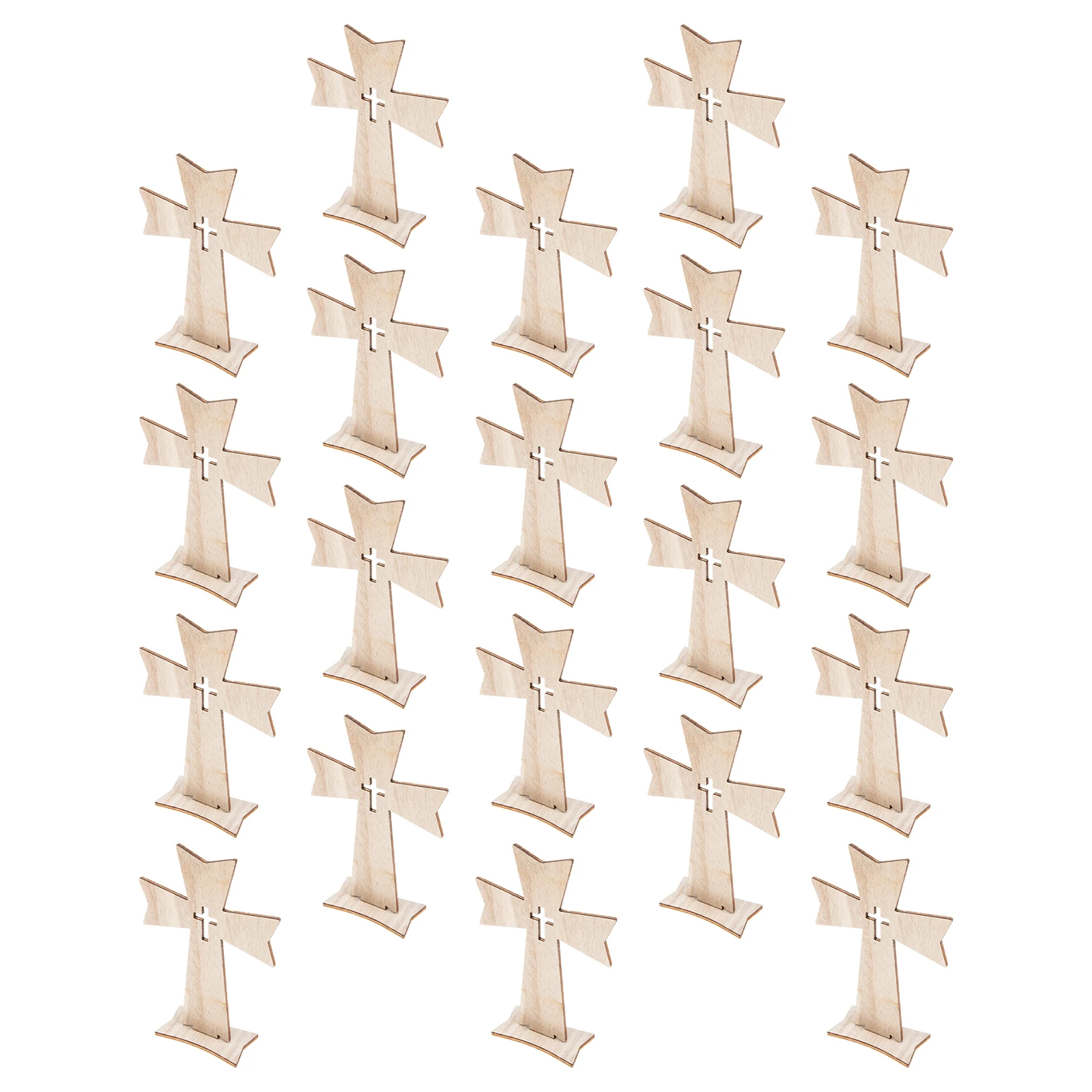 20 Pcs Wooden Cross Crafts Adorn Decoration Ornament Standing Table for Desktop Shape Holy Artificial
20 Pcs Wooden Cross Crafts Adorn Decoration Ornament Standing Table for Desktop Shape Holy Artificial