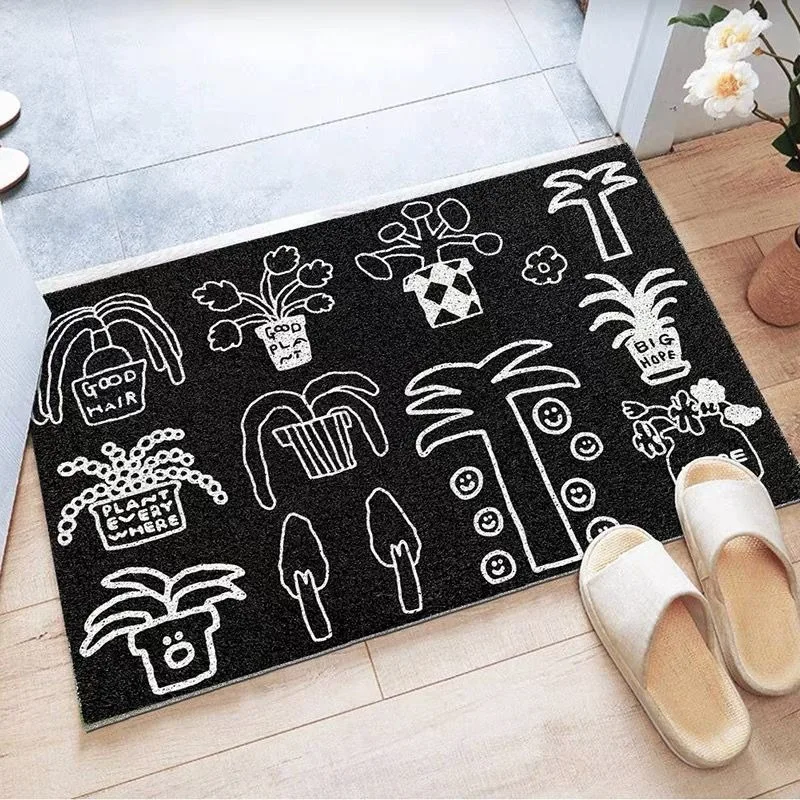 Home floor mat silk ring pvc pet carpet non-slip mat foot mat door door can be cut black entrance door mat
Home floor mat silk ring pvc pet carpet non-slip mat foot mat door door can be cut black entrance door mat