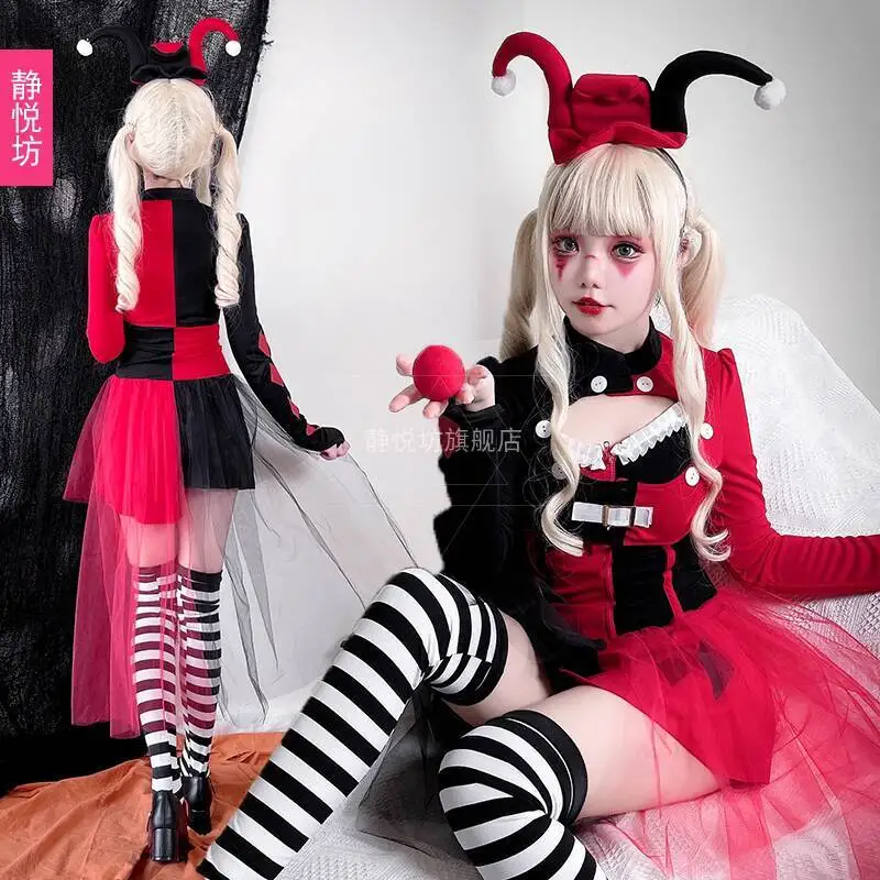 New Fiesta Carnival Halloween Cos Cosplay Circus Harley Quinn Punk Stage Party Performance Adult Clothing Socks
New Fiesta Carnival Halloween Cos Cosplay Circus Harley Quinn Punk Stage Party Performance Adult Clothing Socks