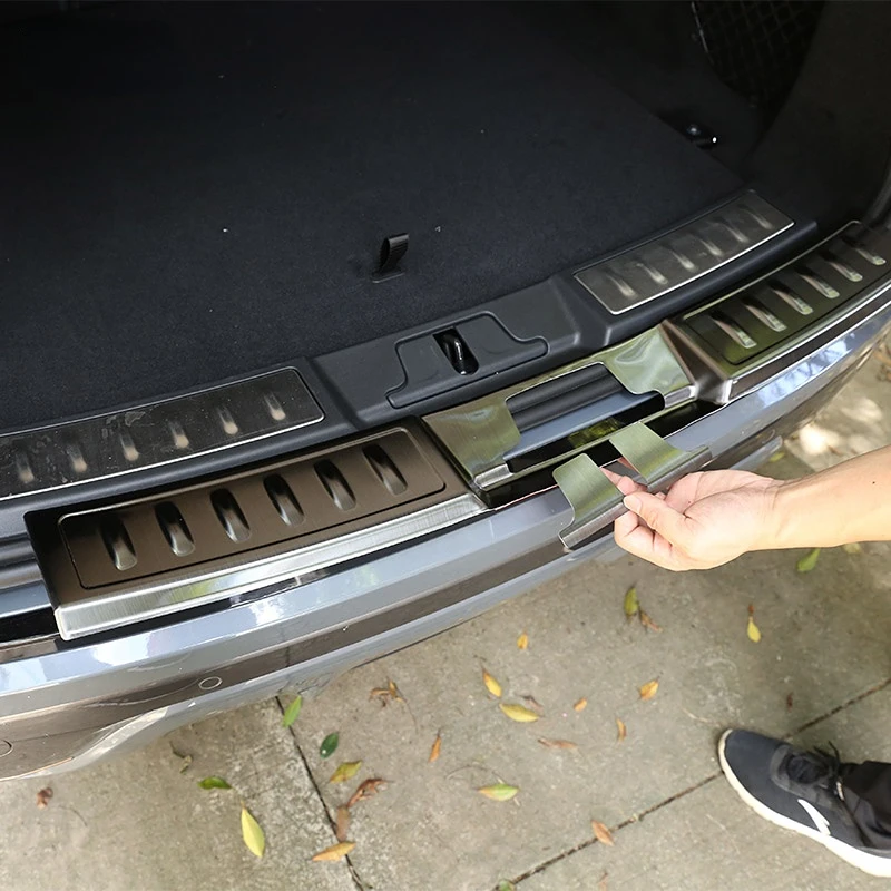 Stainless Steel Car Rear Bumper Foot Plate Protector Cover Trim Car Accessories For Land Rover Range Rover Evoque 2020-2022
Stainless Steel Car Rear Bumper Foot Plate Protector Cover Trim Car Accessories For Land Rover Range Rover Evoque 2020-2022