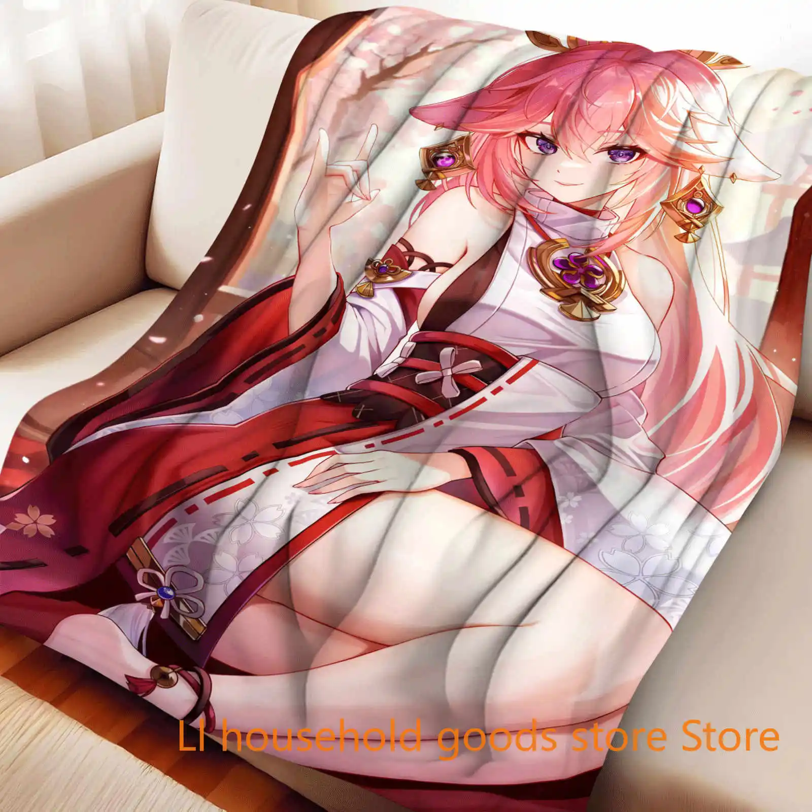 Genshin Impact Yae Miko Flannel Art Blanket Sofa Bed Office Cover Four Season Soft Fluffy Quilt Blanket Flannel Throw
Genshin Impact Yae Miko Flannel Art Blanket Sofa Bed Office Cover Four Season Soft Fluffy Quilt Blanket Flannel Throw