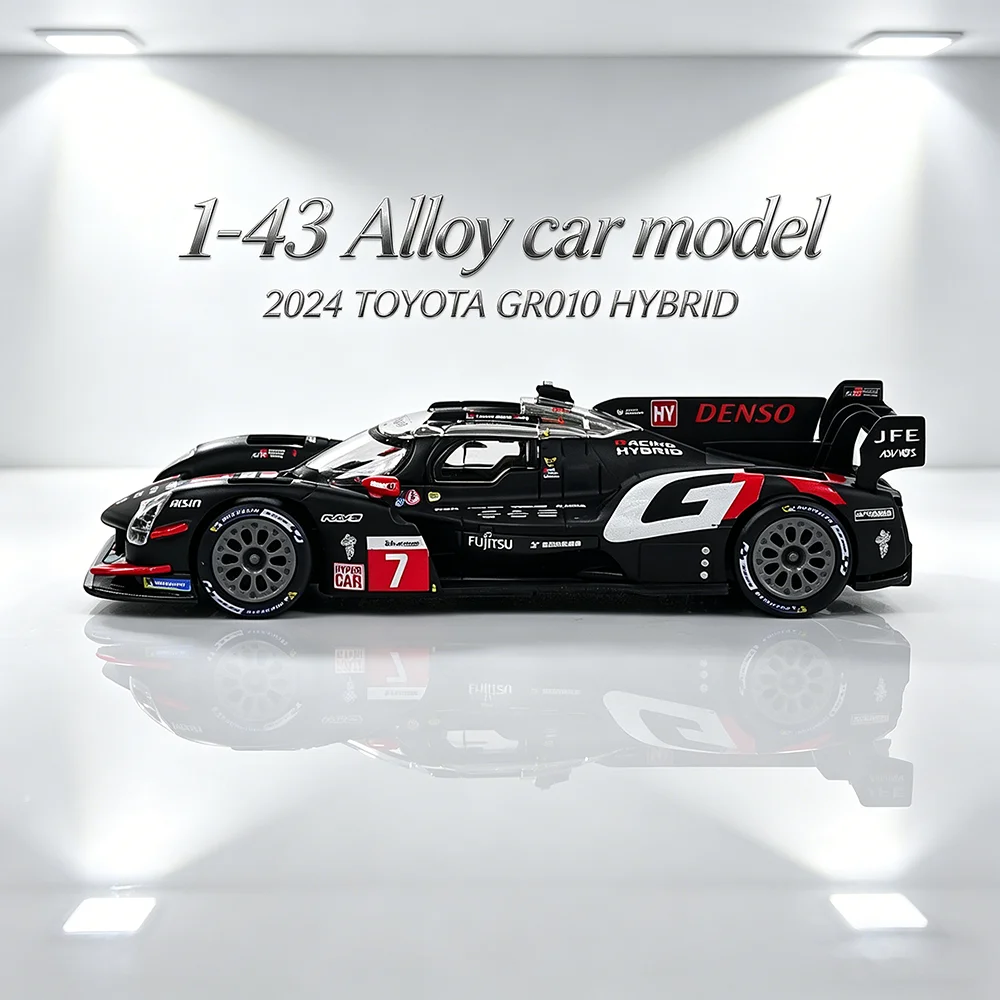 Bburago 1:43 WEC LMH Hybrid 2024 TOYOTA GR010 Модель автомобиля из сплава с изысканным интерьером, классическая коллекционная литая модель-игрушка
Bburago 1:43 WEC LMH Hybrid 2024 TOYOTA GR010 Модель автомобиля из сплава с изысканным интерьером, классическая коллекционная литая модель-игрушка