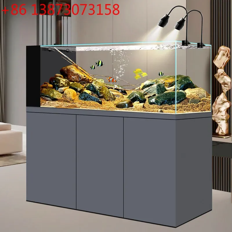 Chuangyu living room home ultra-white glass native landscaping 2026 new fish tank large bottom filter belt cabinet
Chuangyu living room home ultra-white glass native landscaping 2026 new fish tank large bottom filter belt cabinet