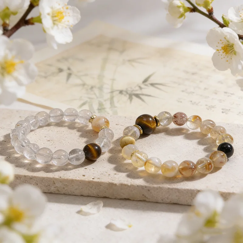 New Chinese Style White Crystal Multi Gemstone Bracelet Natural Tiger Eye Yellow Citrine Loose Beads DIY Jewelry Gifts
New Chinese Style White Crystal Multi Gemstone Bracelet Natural Tiger Eye Yellow Citrine Loose Beads DIY Jewelry Gifts