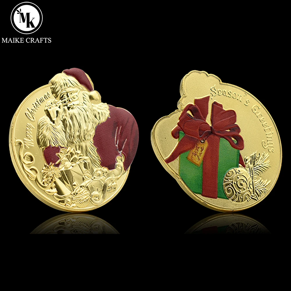 Exquisite Christmas Commemorative Coin Metal Alien 3D Santa Claus Shaped Challenge Coin Collectibles Holiday Gift
Exquisite Christmas Commemorative Coin Metal Alien 3D Santa Claus Shaped Challenge Coin Collectibles Holiday Gift