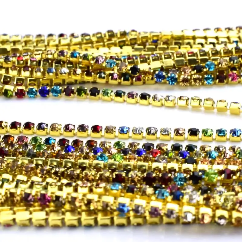 Colorful diamond chain 2mm/3mm intensive diamond claw chain DIY mobile phone case drilling material
Colorful diamond chain 2mm/3mm intensive diamond claw chain DIY mobile phone case drilling material