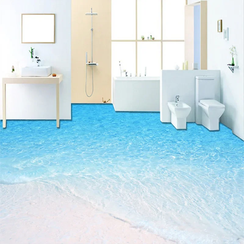 Custom Photo Floor Wallpaper 3D Beach Seawater Living Room Bathroom Floor Mural Paintings PVC Self-adhesive Wallpaper Home Decor
Custom Photo Floor Wallpaper 3D Beach Seawater Living Room Bathroom Floor Mural Paintings PVC Self-adhesive Wallpaper Home Decor