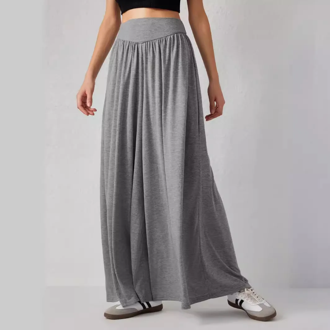 2025 Women's Loose Dance Pants Female High Waist Wide Leg Pants For Summer Solid Color Elastic Pants
2025 Women's Loose Dance Pants Female High Waist Wide Leg Pants For Summer Solid Color Elastic Pants