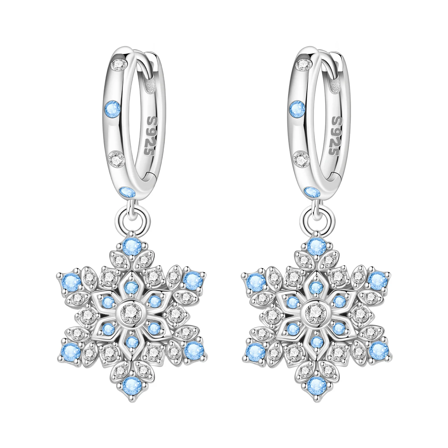 Orstarry 925 Sterling Silver Sparkling Blue Snowflake Earrings Series Drop Earrings For Women Party Gifts Trendy Jewelry
Orstarry 925 Sterling Silver Sparkling Blue Snowflake Earrings Series Drop Earrings For Women Party Gifts Trendy Jewelry