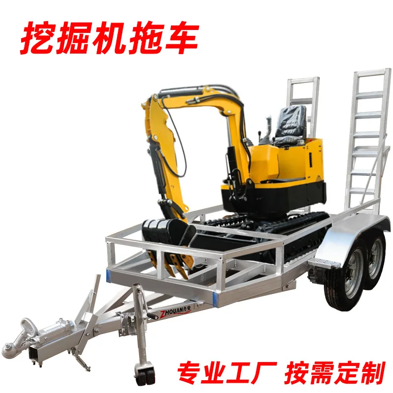 Small excavator trailer export agricultural machinery tool truck steel hot-dip galvanized material trailer custom factory
Small excavator trailer export agricultural machinery tool truck steel hot-dip galvanized material trailer custom factory