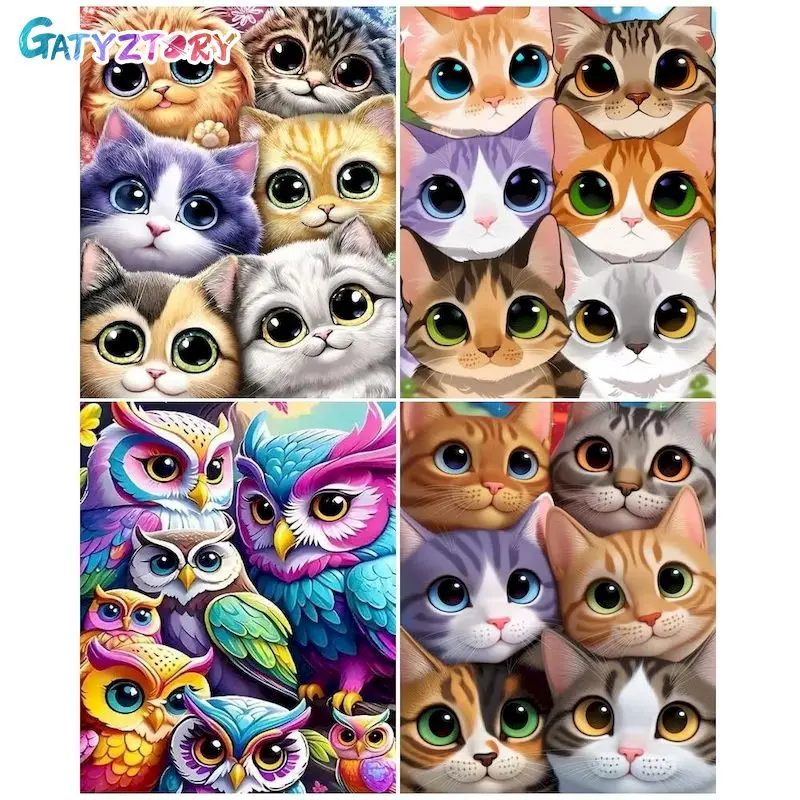 GATYZTORY Oil Painting Cat Diy Acrylic Paint By Numbers For Adults Frame On Canvas Diy Gift Wall Art Home Decoration
GATYZTORY Oil Painting Cat Diy Acrylic Paint By Numbers For Adults Frame On Canvas Diy Gift Wall Art Home Decoration
