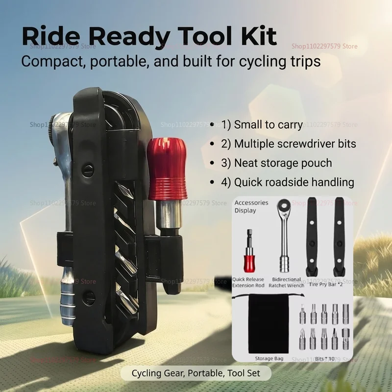 Portable Ratchet Wrench Kit Multifunction Bicycle Tools 14 In 1 Multitool Set Tyre Lever MTB Road Bike Gadgets kit bike tools
Portable Ratchet Wrench Kit Multifunction Bicycle Tools 14 In 1 Multitool Set Tyre Lever MTB Road Bike Gadgets kit bike tools