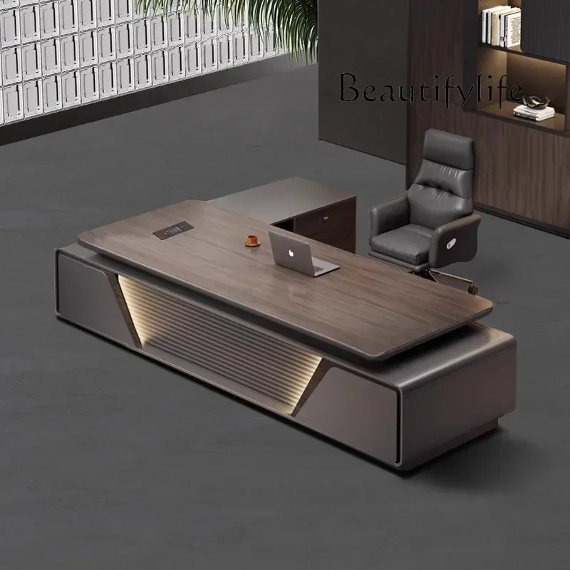 X NEW Boss Office Desk And Chair Combination President Table Simple Modern Light Luxury Paint Large Class Table High-end
X NEW Boss Office Desk And Chair Combination President Table Simple Modern Light Luxury Paint Large Class Table High-end