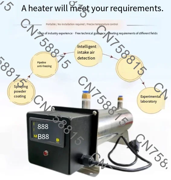 hot air drying,Digital display compressed air heater air pipe antifreeze, drying and dehumidification
hot air drying,Digital display compressed air heater air pipe antifreeze, drying and dehumidification