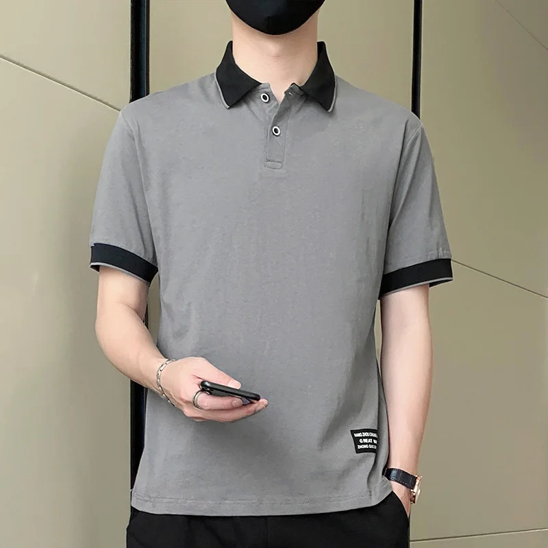 Мужская летняя тонкая повседневная спортивная футболка из чистого хлопка с воротником-стойкой, модный топ, молодежный активный хлопок 00%
Мужская летняя тонкая повседневная спортивная футболка из чистого хлопка с воротником-стойкой, модный топ, молодежный активный хлопок 00%