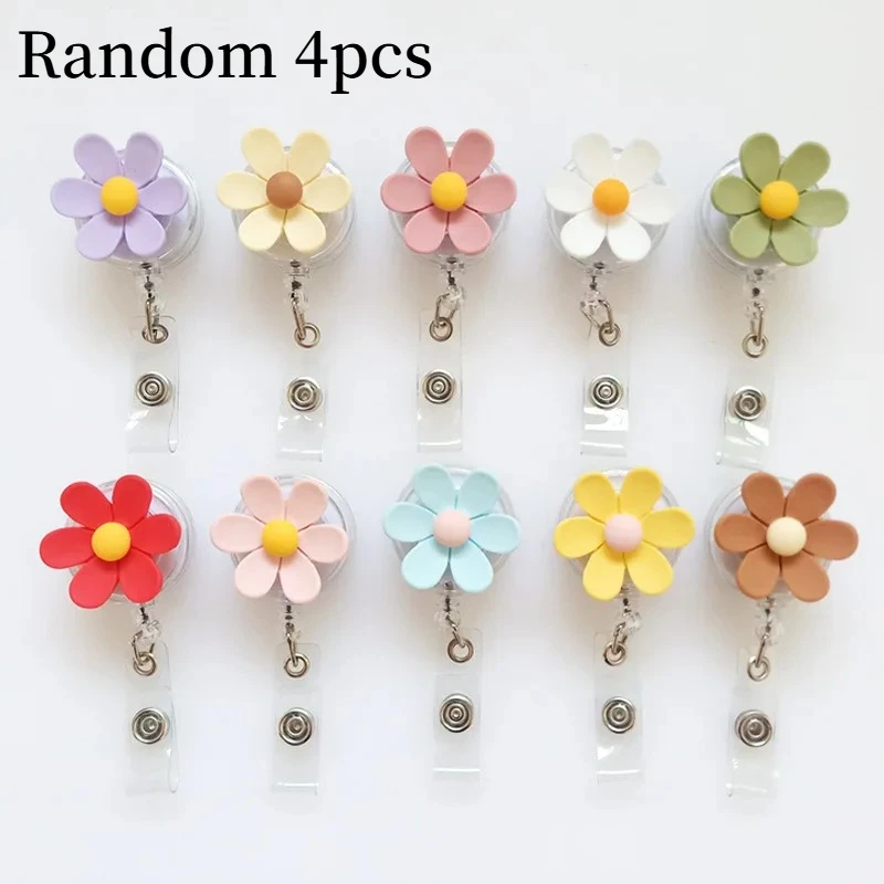 Random 4pcs Resin Flowers Retractable Nurse Badge Reel Cute Floral Students Doctor ID Card Holder Keys Lanyard
Random 4pcs Resin Flowers Retractable Nurse Badge Reel Cute Floral Students Doctor ID Card Holder Keys Lanyard