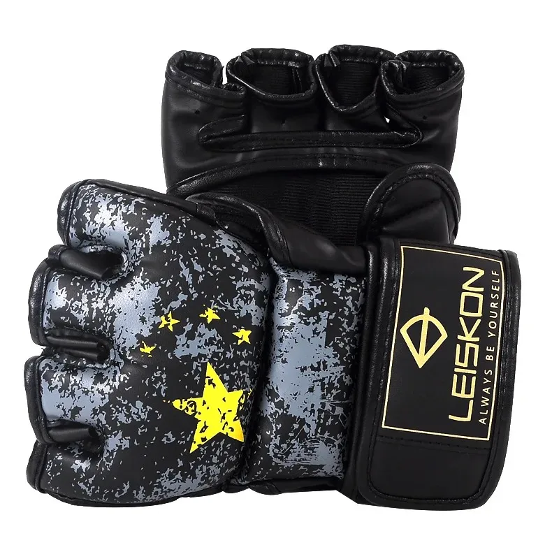 Профессиональные боевые боксерские перчатки с полпальца для смешанных боевых искусств
Профессиональные боевые боксерские перчатки с полпальца для смешанных боевых искусств