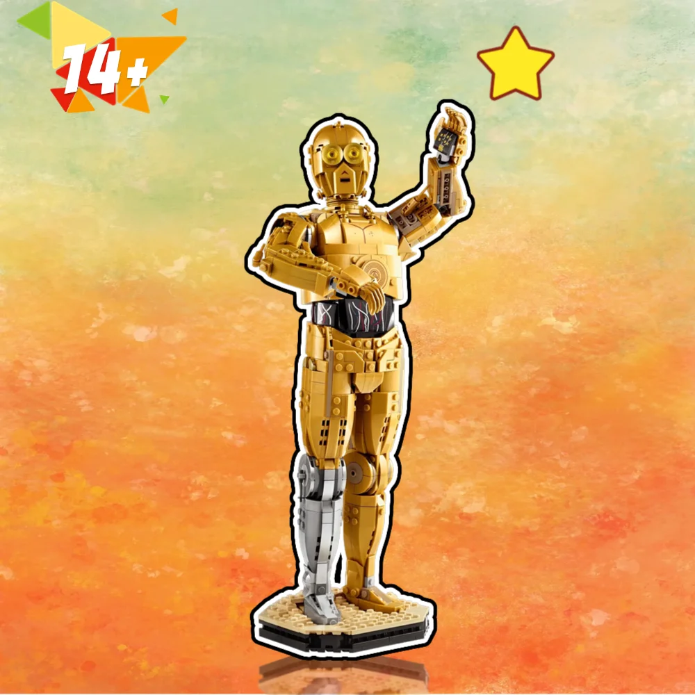 Golden Robot Desktop Ornaments Building Blocks Toys with High Playability Christmas Gifts for Friends Compatible with 75398
Golden Robot Desktop Ornaments Building Blocks Toys with High Playability Christmas Gifts for Friends Compatible with 75398