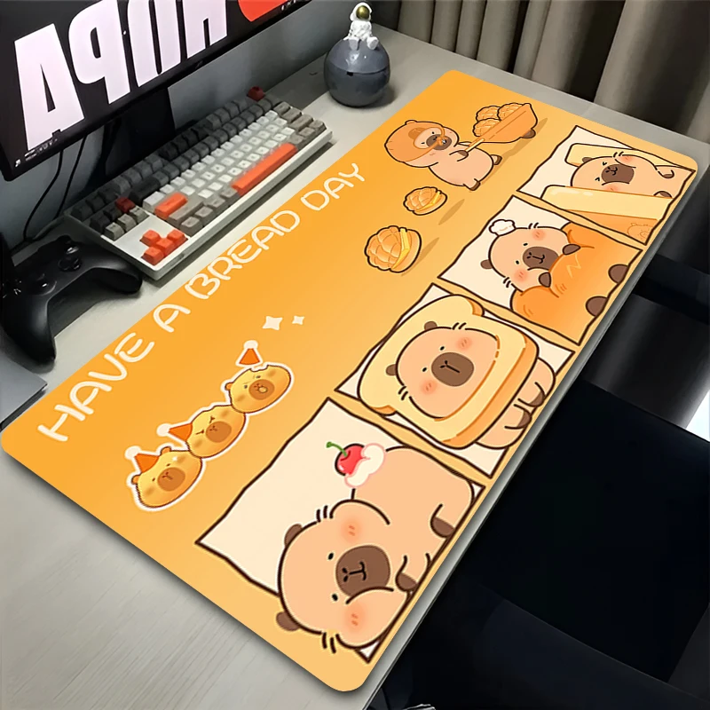 Capybara Mouse pad Kawaii non-slip laptop keyboard pad office desk pad game player large Mouse mat PC carpet Anime Game Mousepad
Capybara Mouse pad Kawaii non-slip laptop keyboard pad office desk pad game player large Mouse mat PC carpet Anime Game Mousepad