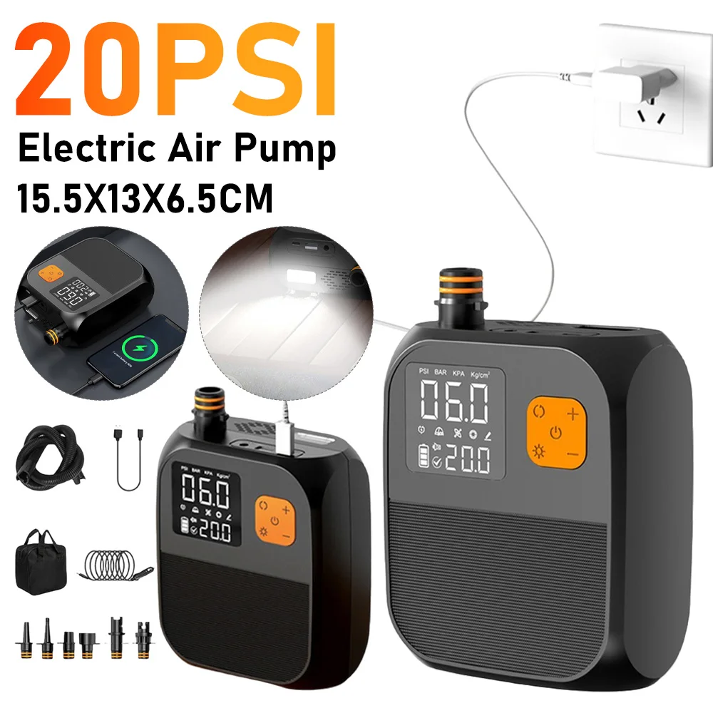 Outdoor Electric Air Pump 20PSI High Pressure Stand Up Paddle SUP Pump Air Compressor Inflation Paddle Board Pump Outdoor Tools
Outdoor Electric Air Pump 20PSI High Pressure Stand Up Paddle SUP Pump Air Compressor Inflation Paddle Board Pump Outdoor Tools