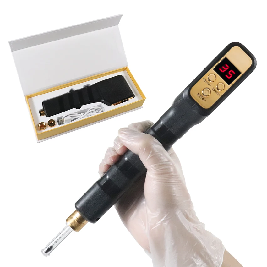 0.3&0.5ml Hyaluronic Acid Beauty Pen Lip Lifting Injector Tools Electric Automatic Hyaluronic Pen
0.3&0.5ml Hyaluronic Acid Beauty Pen Lip Lifting Injector Tools Electric Automatic Hyaluronic Pen
