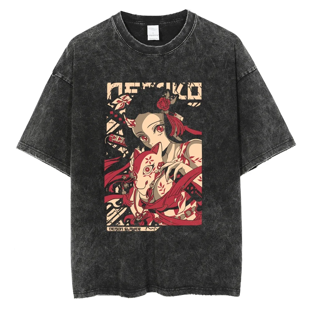 Футболка с принтом аниме Demon Slayer Nezuko, хлопковая мужская и женская летняя новая свободная повседневная футболка в стиле ретро с короткими рукавами в стиле Харадзюку
Футболка с принтом аниме Demon Slayer Nezuko, хлопковая мужская и женская летняя новая свободная повседневная футболка в стиле ретро с короткими рукавами в стиле Харадзюку