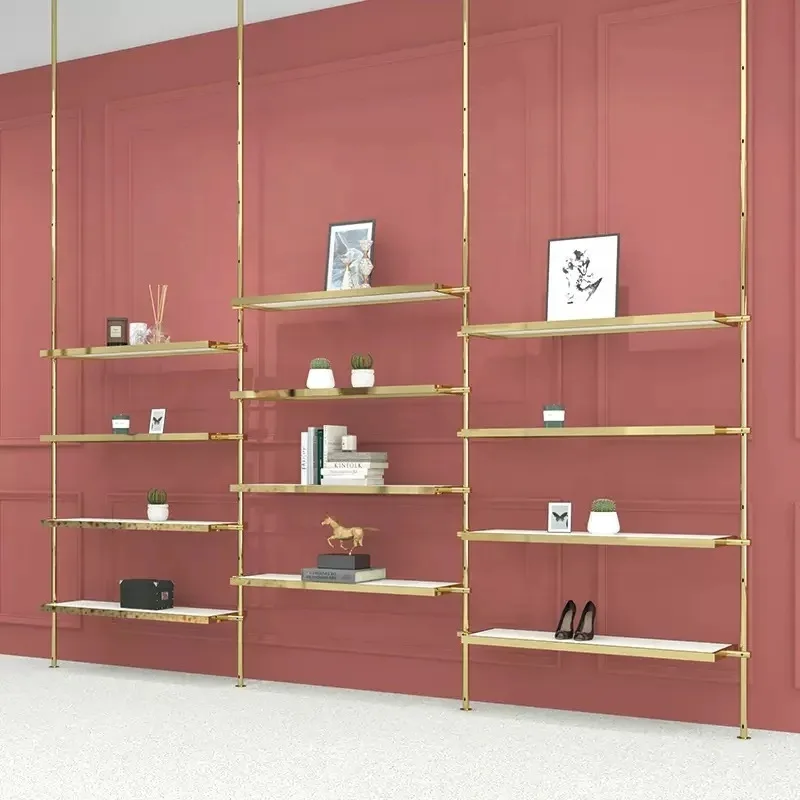 Customize.Fashion Women Ceiling Clothing Rack Boutique Stainless Steel Shiny Gold Clothes Stand Garment Cloth Store Shelv
Customize.Fashion Women Ceiling Clothing Rack Boutique Stainless Steel Shiny Gold Clothes Stand Garment Cloth Store Shelv