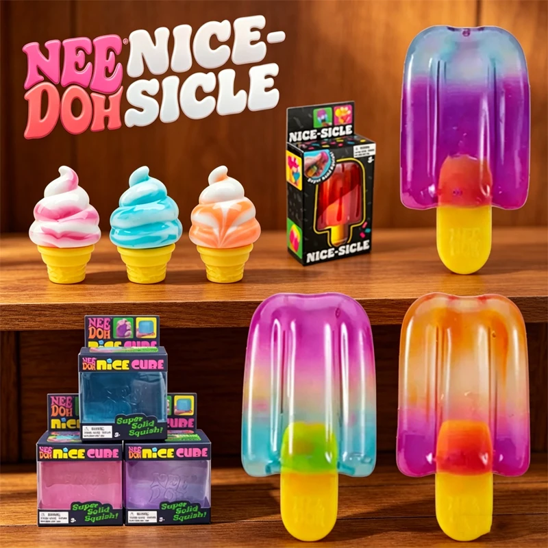 2026 NeeDoh Nice-Sicle Popsicle: Сенсорная игрушка-антистресс в виде мороженого (слепая коробка) – Отличный подарок для детей и взрослых на лето
2026 NeeDoh Nice-Sicle Popsicle: Сенсорная игрушка-антистресс в виде мороженого (слепая коробка) – Отличный подарок для детей и взрослых на лето