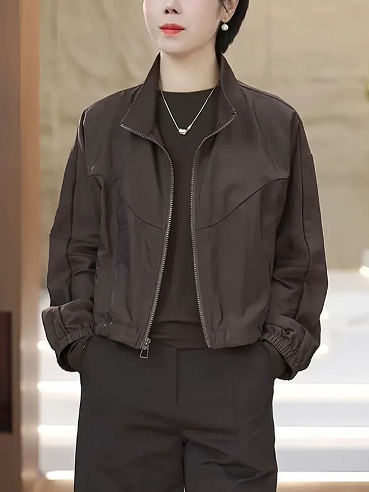 Модная женская верхняя одежда: свободный крой, стройнящий силуэт, осенняя новинка, универсальная повседневная куртка в стиле французского шика
Модная женская верхняя одежда: свободный крой, стройнящий силуэт, осенняя новинка, универсальная повседневная куртка в стиле французского шика