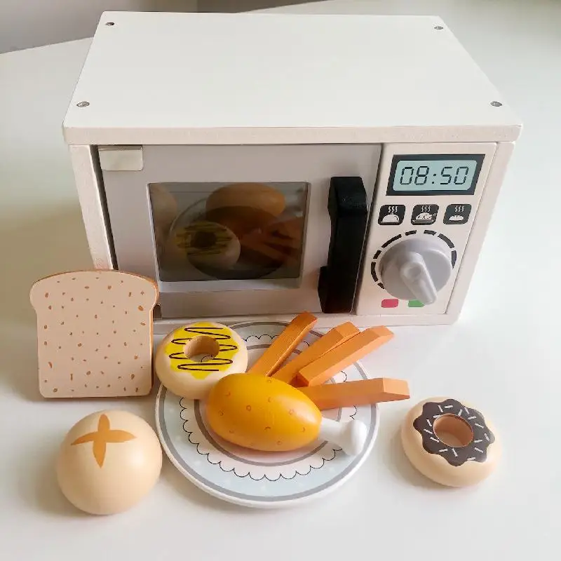 Деревянная микроволновая печь, игрушки для детей, имитация кухни, комплект для выпечки хлеба, ролевые игры, интерактивная обучающая детская игрушка
Деревянная микроволновая печь, игрушки для детей, имитация кухни, комплект для выпечки хлеба, ролевые игры, интерактивная обучающая детская игрушка