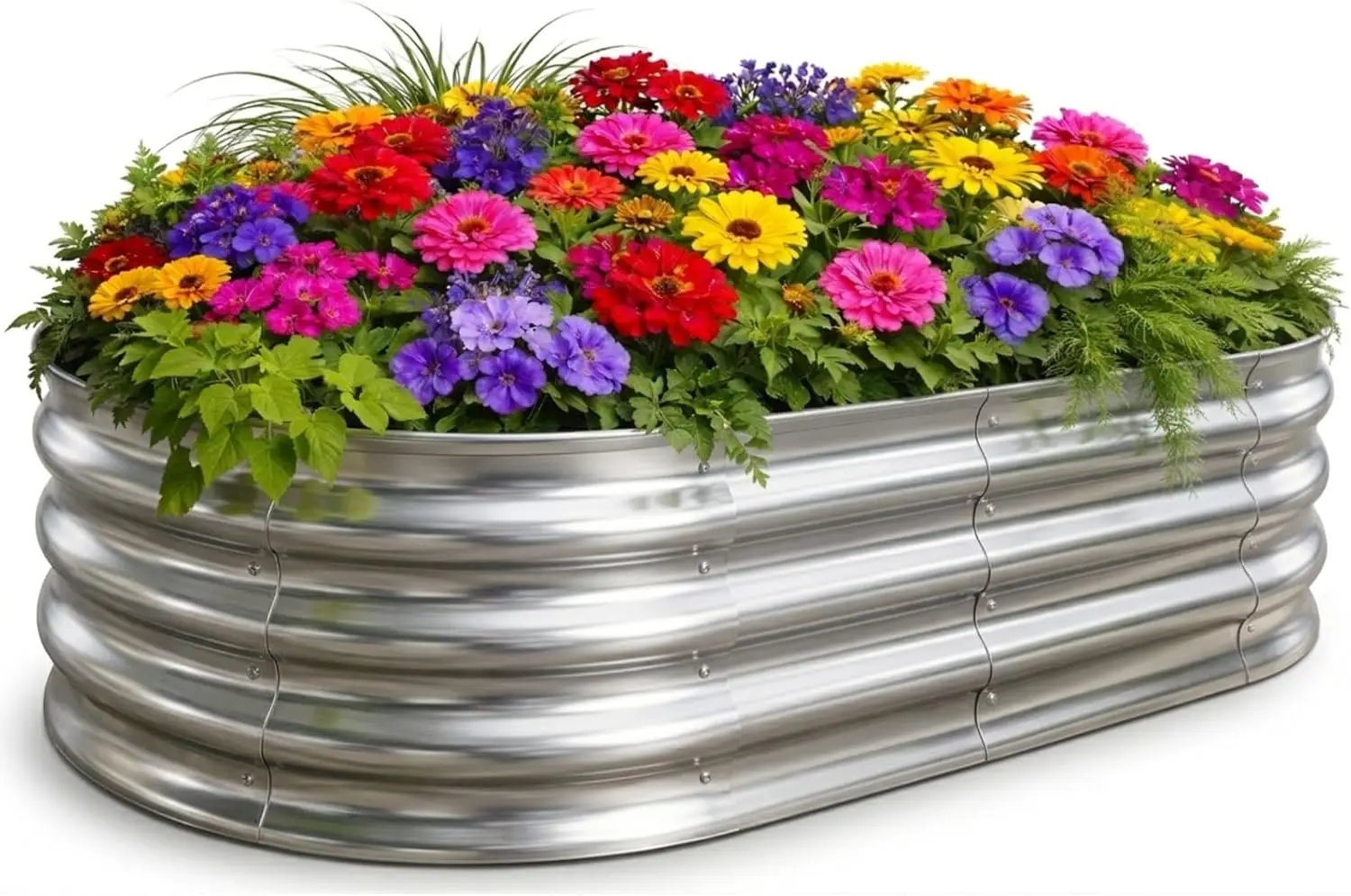 Raised Garden Bed for Outdoor: 4x2x1ft Durable Metal Vegetable Plant Container Kit - Oval Planter Box for Gardening
Raised Garden Bed for Outdoor: 4x2x1ft Durable Metal Vegetable Plant Container Kit - Oval Planter Box for Gardening