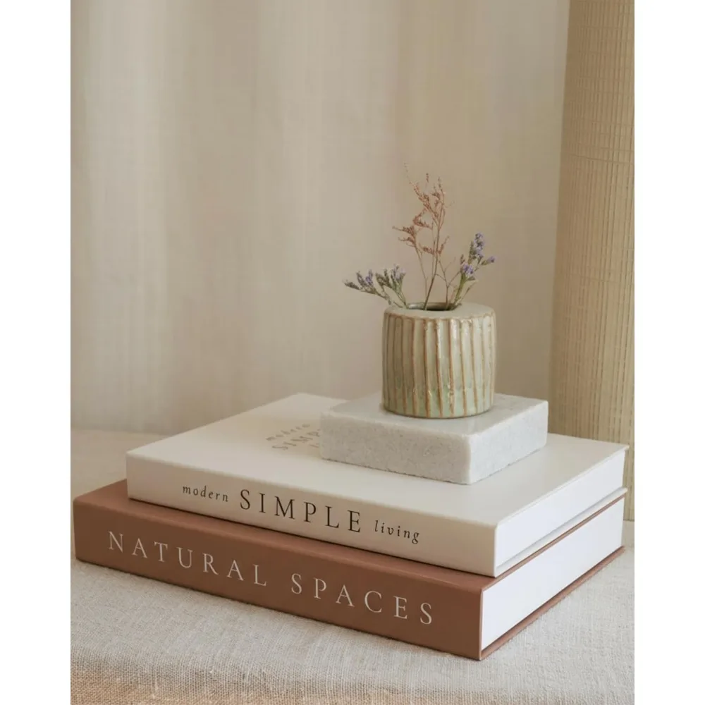Set of 2 Beautiful Decorative Books Aesthetic Faux Leather Coffee Table Bookshelf Mantel Shelf Enhancer Fake Books for Decor
Set of 2 Beautiful Decorative Books Aesthetic Faux Leather Coffee Table Bookshelf Mantel Shelf Enhancer Fake Books for Decor