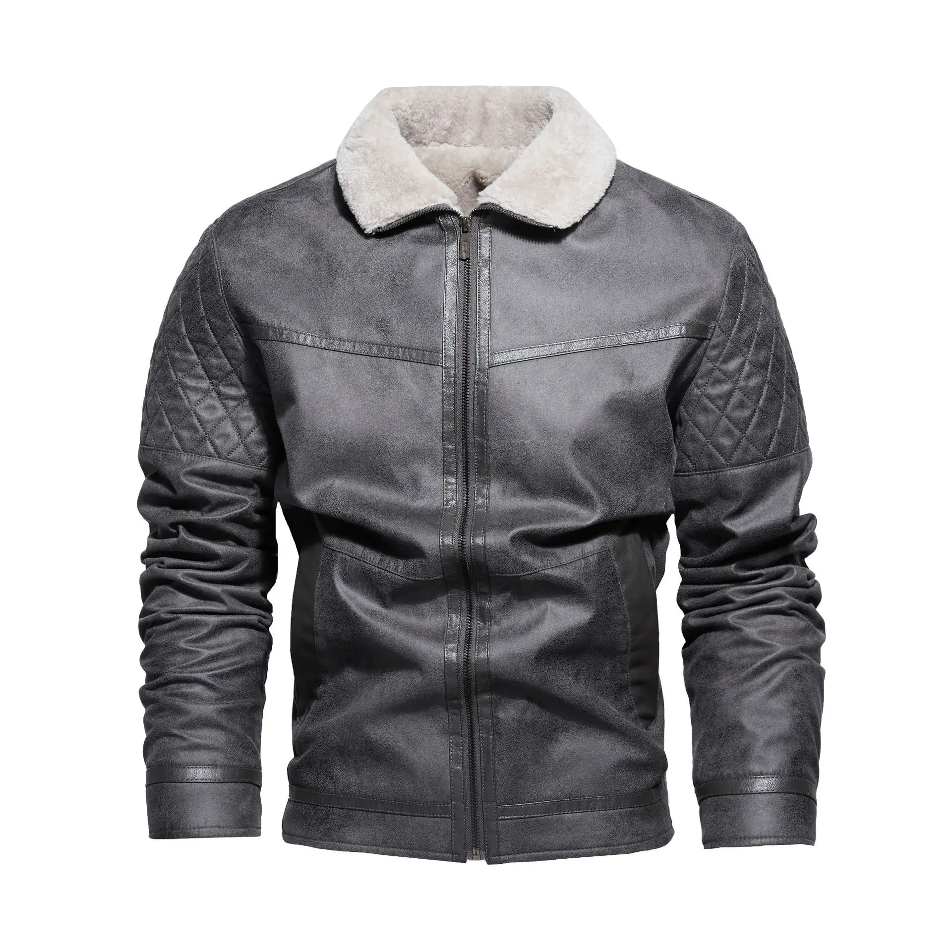 Motorcycle Style Casual Warm Overcoat Men's Fur Collar Autumn Winter Warm Overcoat Men's Suede Jacket Moto Biker Coat Jacket
Motorcycle Style Casual Warm Overcoat Men's Fur Collar Autumn Winter Warm Overcoat Men's Suede Jacket Moto Biker Coat Jacket