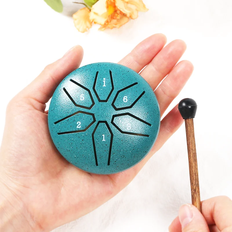 3 Inch 6 Notes Steel Tongue Drum C Key Mini Hand Pan Drums with Drumsticks Percussion Musical Instruments Drum Accessories
3 Inch 6 Notes Steel Tongue Drum C Key Mini Hand Pan Drums with Drumsticks Percussion Musical Instruments Drum Accessories
