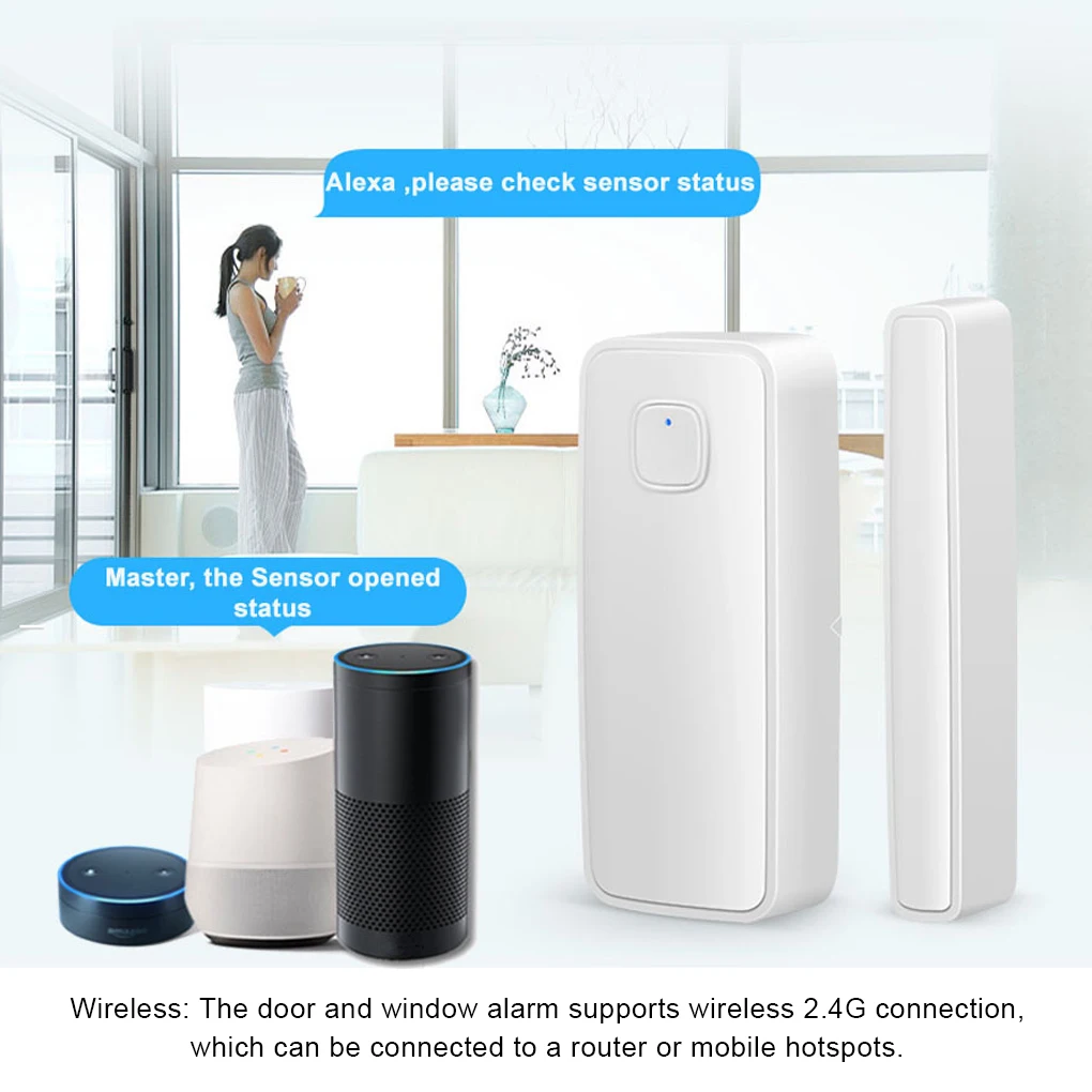 Smart Wireless Door Sensor App Notification Burglar Alarm No Need Hub
Smart Wireless Door Sensor App Notification Burglar Alarm No Need Hub