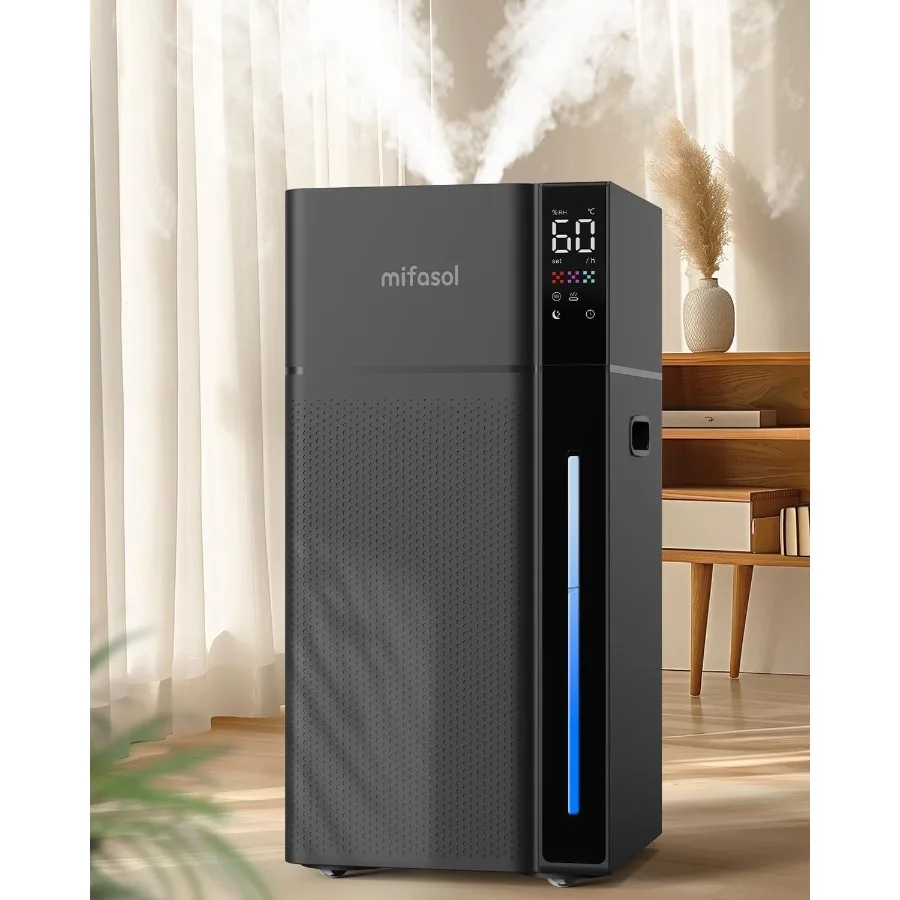 Humidifier Large Room 5.3Gal/20L Warm and Cool Mist Humidifiers for Home 1500 sq ft Double Nozzles Whole House Humidifier Humid
Humidifier Large Room 5.3Gal/20L Warm and Cool Mist Humidifiers for Home 1500 sq ft Double Nozzles Whole House Humidifier Humid