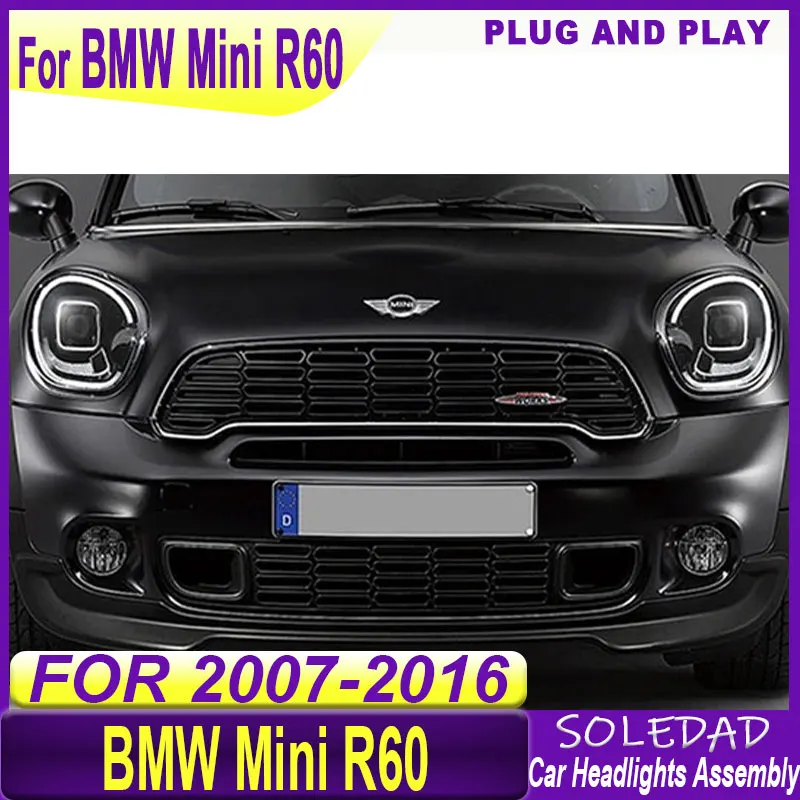 Car Front Light for MINI R60 LED Headlight 2010-2016 Countryman Head Lamp Projector Lens DRL LED headlights Accessories
Car Front Light for MINI R60 LED Headlight 2010-2016 Countryman Head Lamp Projector Lens DRL LED headlights Accessories