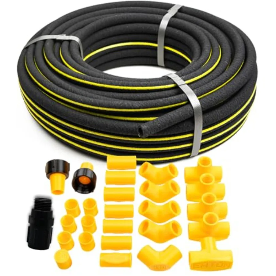 Garden raised beds landscaping: commercial-grade 3/8 black soaker hose kit 100 ft with fittings pressure regulator faucet adapt
Garden raised beds landscaping: commercial-grade 3/8 black soaker hose kit 100 ft with fittings pressure regulator faucet adapt