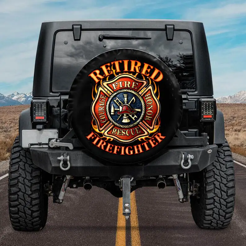 Retire Firefighter Spare Tire Cover 32" Car Accessories Gift For Dad Retire Plan
Retire Firefighter Spare Tire Cover 32" Car Accessories Gift For Dad Retire Plan