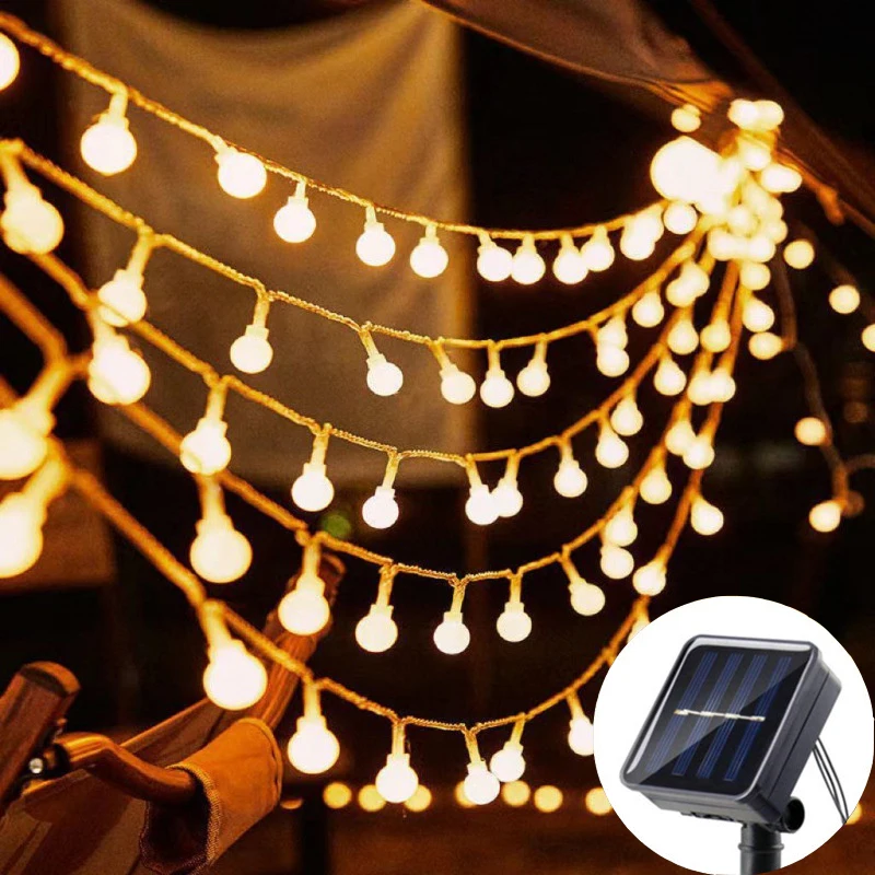 Солнечная гирлянда, садовый солнечный глобус, гирлянда, 8 режимов для сада, Рождество, уличный декор для свадьбы, дня рождения, 5/7/12 м
Солнечная гирлянда, садовый солнечный глобус, гирлянда, 8 режимов для сада, Рождество, уличный декор для свадьбы, дня рождения, 5/7/12 м