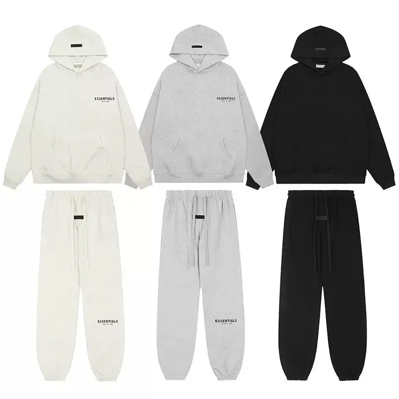 New Year's cross-border hot sale: hooded sweatshirt with black letter printing, brand FEAR OF GOD's secondary line ESSENTIALSset
New Year's cross-border hot sale: hooded sweatshirt with black letter printing, brand FEAR OF GOD's secondary line ESSENTIALSset