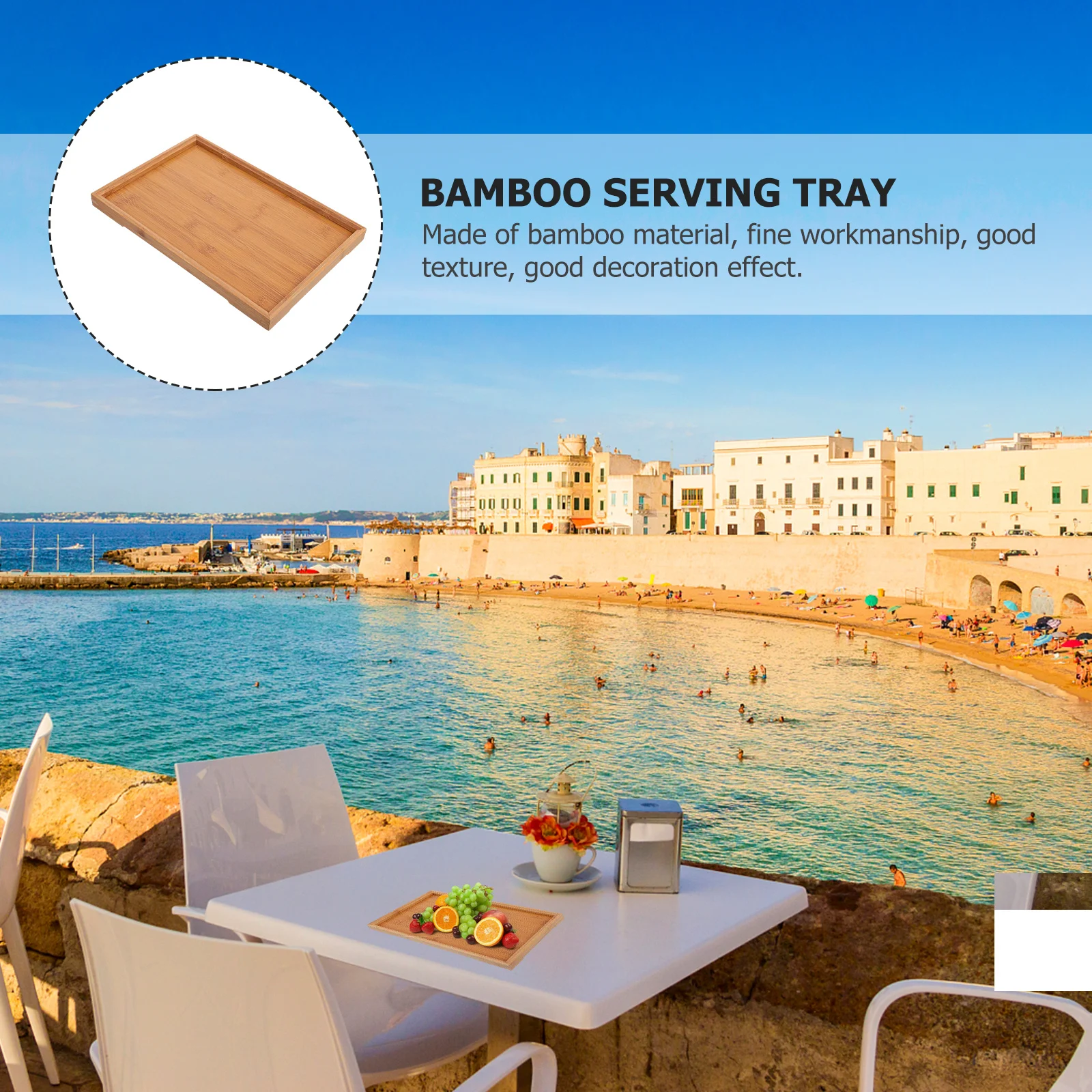 1pc Household Bamboo Serving Rustic Design Easy Clean Eco-Friendly Home Tea Tray Japanese Style Food Platter Decorative
1pc Household Bamboo Serving Rustic Design Easy Clean Eco-Friendly Home Tea Tray Japanese Style Food Platter Decorative