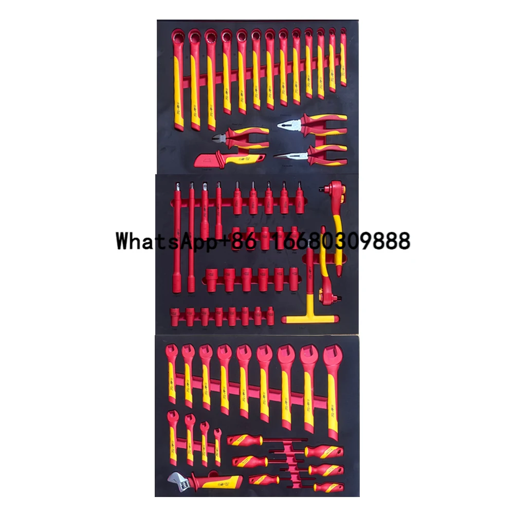 68pcs Auto Repair Tools VDE Insulated Sleeve 1000V Ratchet Wrench Wrench Toolbox Set
68pcs Auto Repair Tools VDE Insulated Sleeve 1000V Ratchet Wrench Wrench Toolbox Set