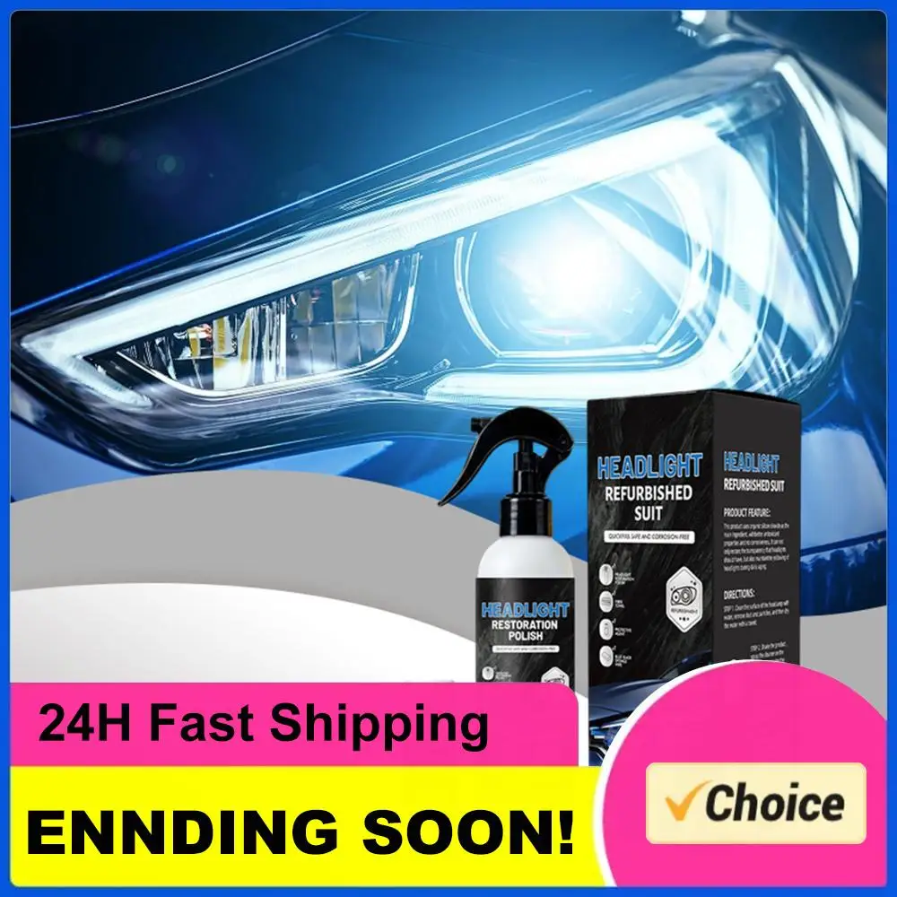Cars Headlight Restoration Kits Multi Purpose Automotive Headlamp Restoration Fluids 180ml+10ml for Oxidized&Yellowed Headlamps
Cars Headlight Restoration Kits Multi Purpose Automotive Headlamp Restoration Fluids 180ml+10ml for Oxidized&Yellowed Headlamps
